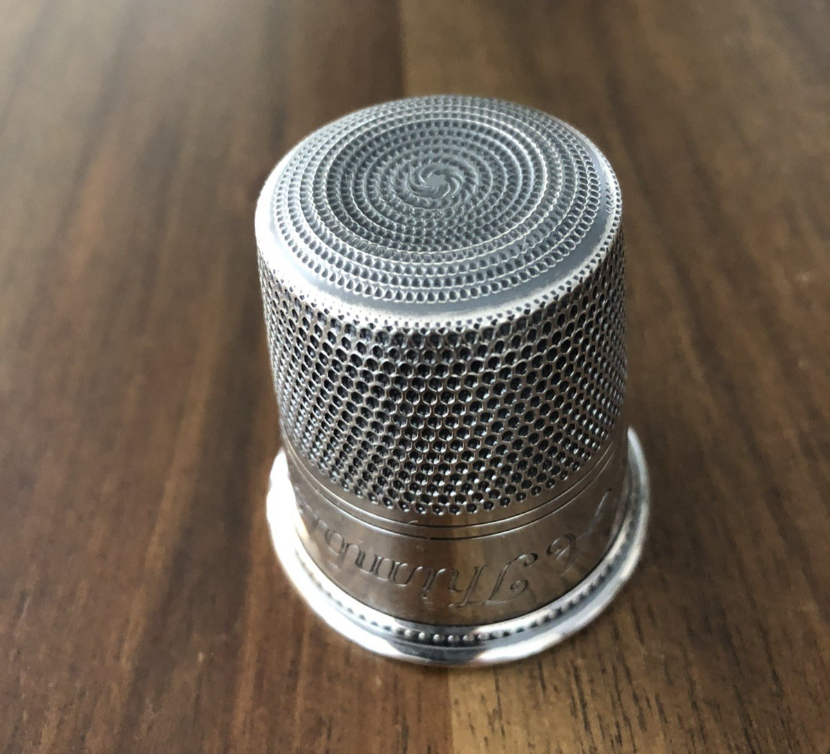 Thomae & Co. Sterling Silver "Only A Thimble Full" Shot Glass Jigger