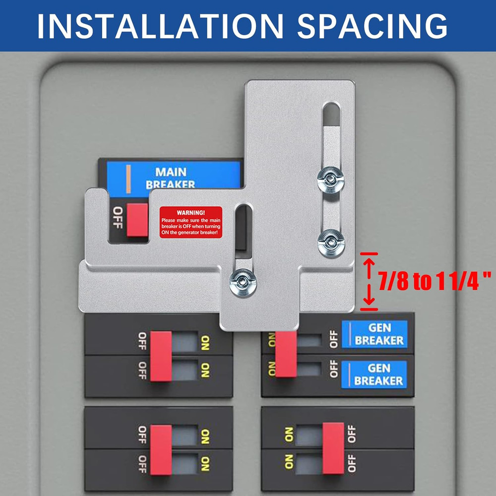 Generator Interlock Kit for Siemens/Murray 150-200 Amp Panels, Silver