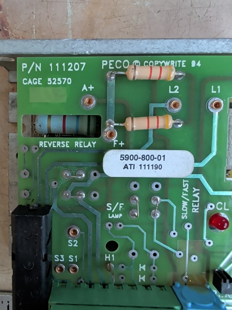 PECO 111207 DC SPEED CONTROLLER 5900-800-01