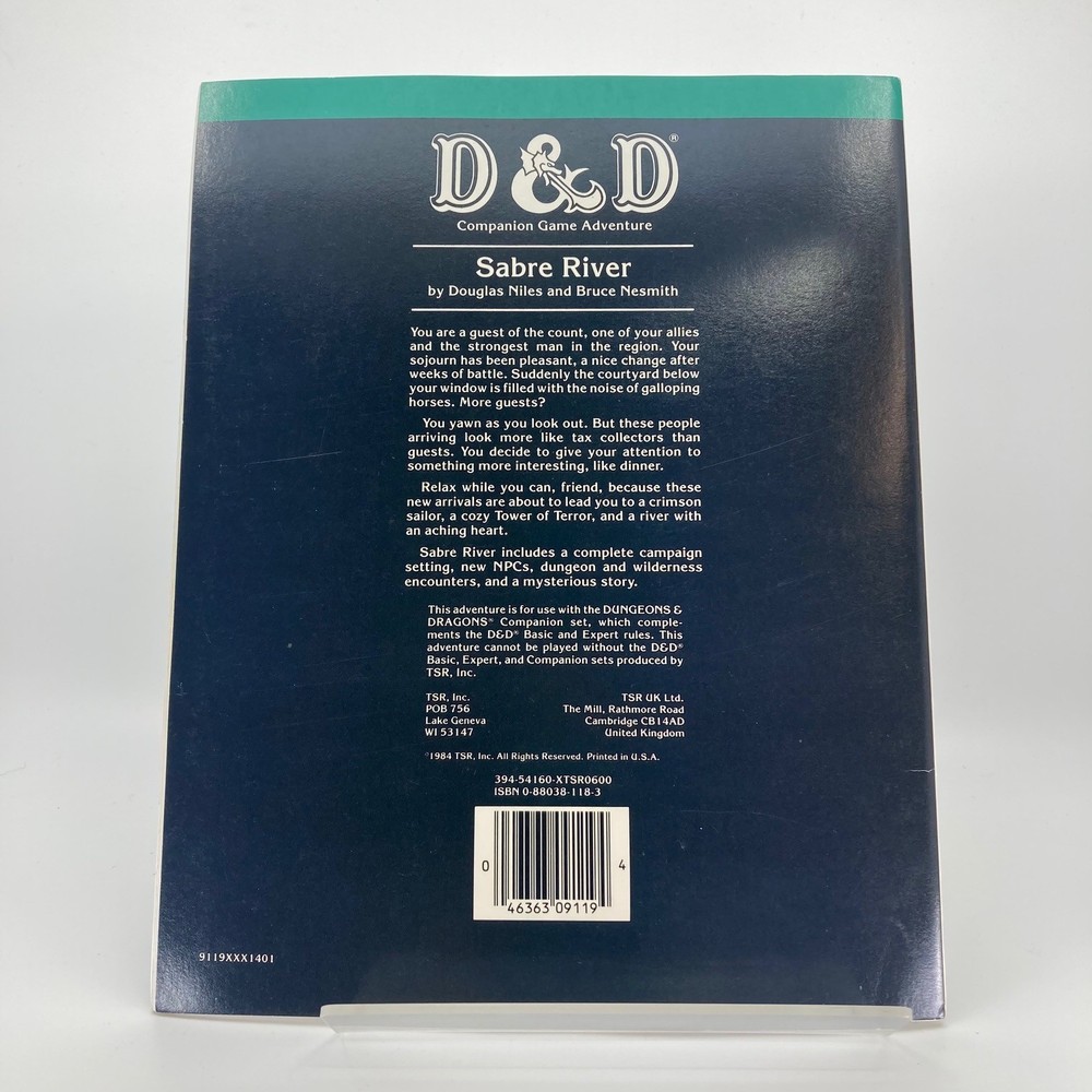 Sabre River - Adventure Module - D&D Dungeons and Dragons M1637