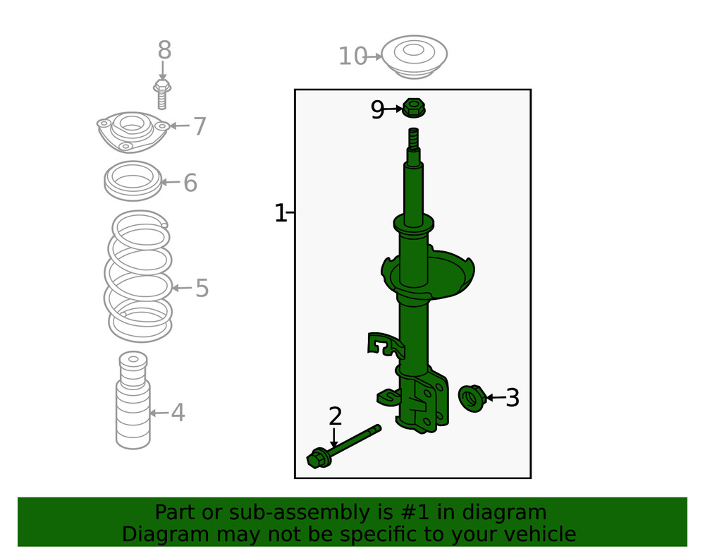 Complete Strut Assembly With Spring / Mt Right-Hand