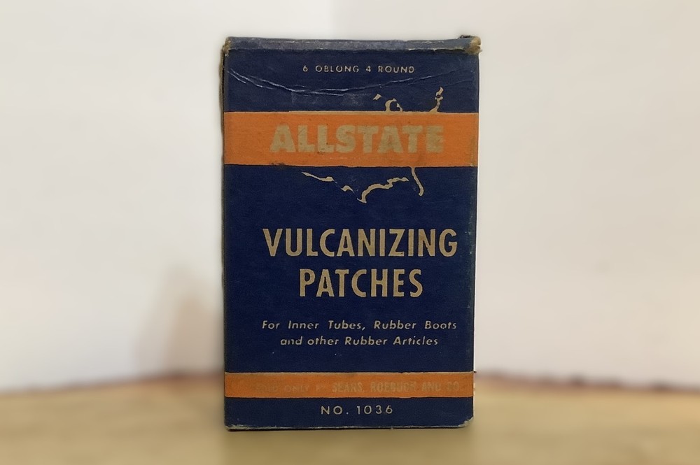 Vintage Allstate Vulcanizing Patches Box - Empty