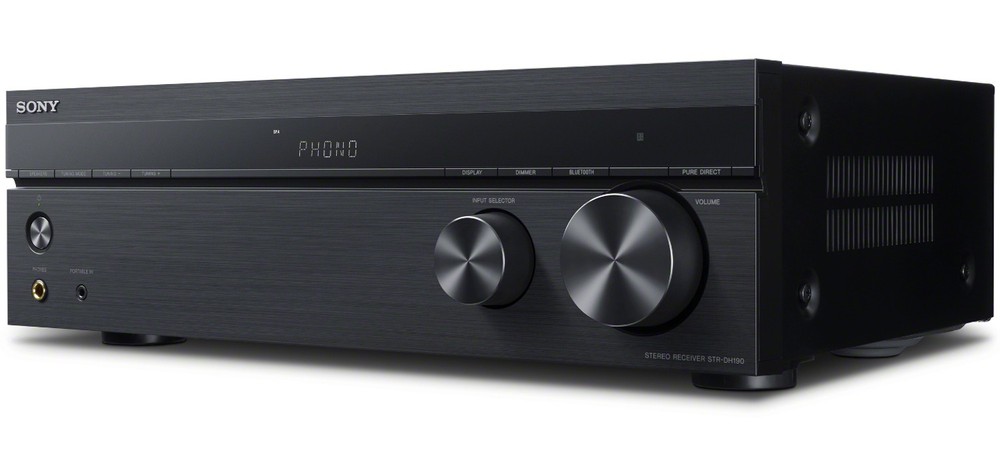Sony STRDH190 2-ch Stereo Receiver with Phono Inputs and Bluetooth bundle