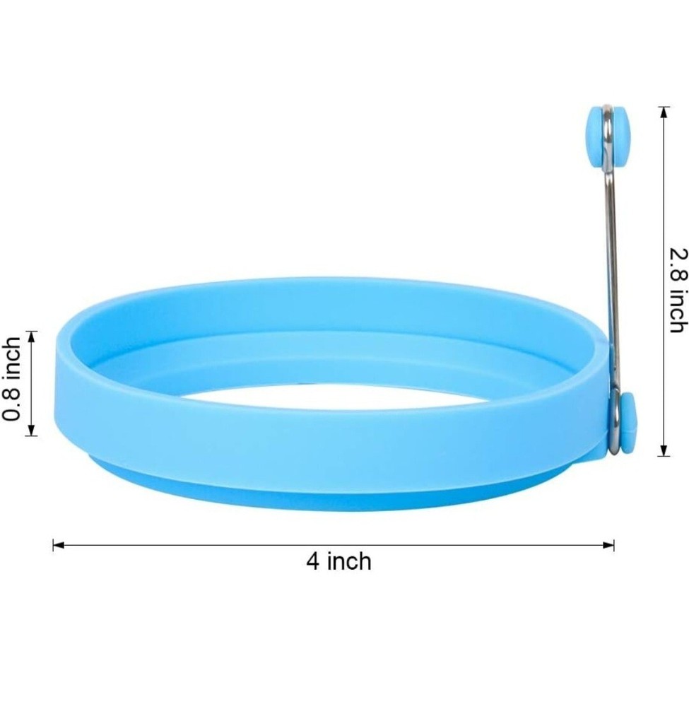 Assorted Color Silicone Egg Ring (4 Pack)
