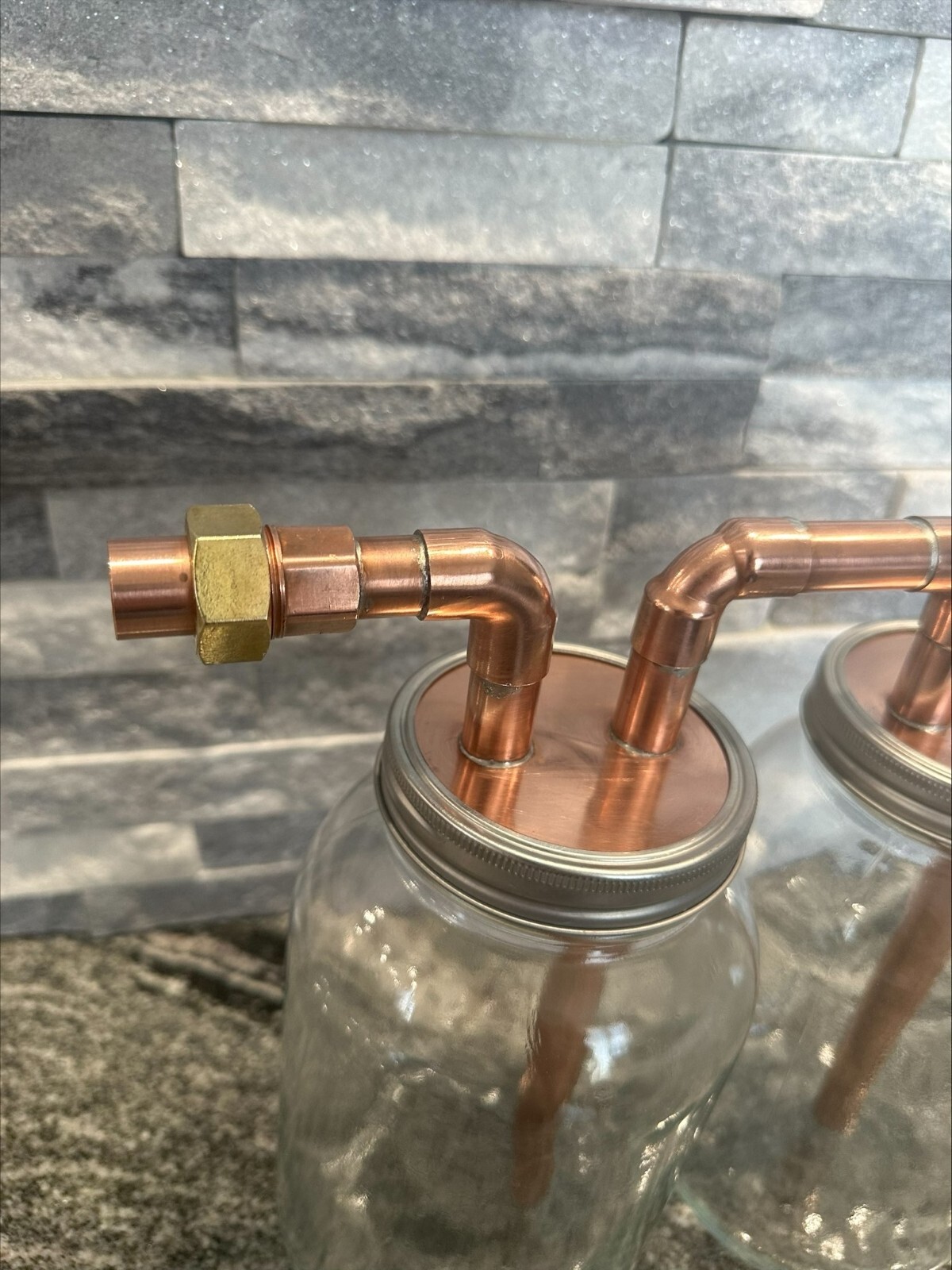 CoProof 1/2 Gallon Mason Jar Thumper Kit Double Distill W/Jars A23