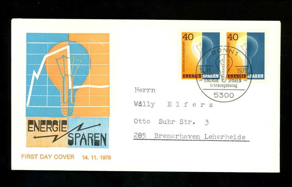 Postal History Germany FDC #1305 Energy Conservation environment 1979