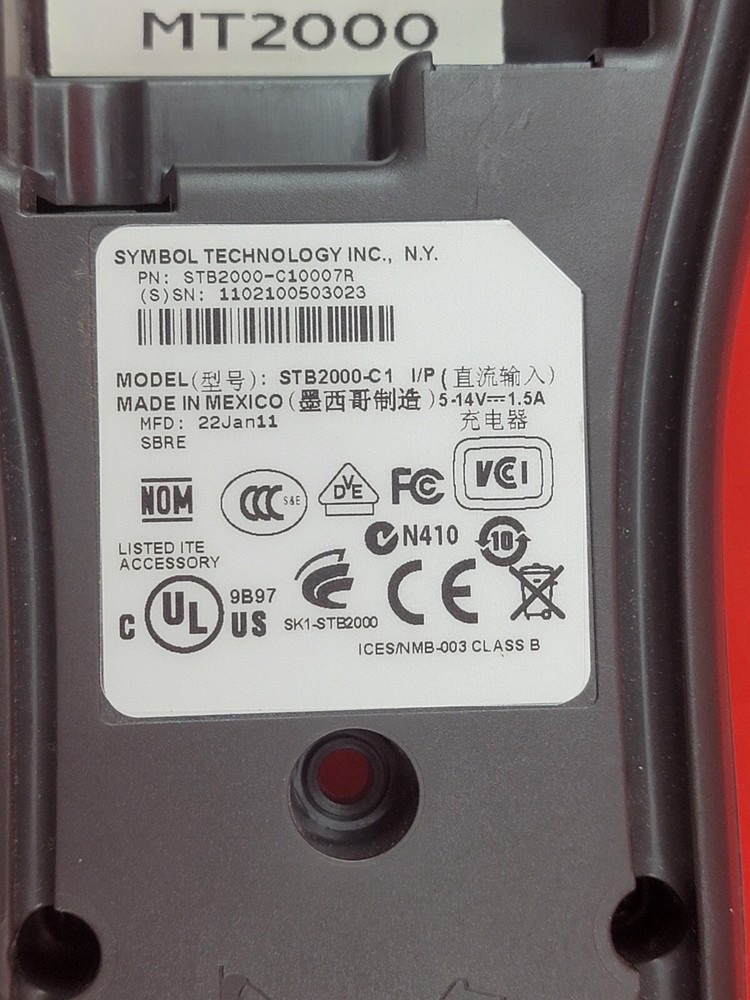 Symbol Technologies MT2090-SD0D62170WR Handheld Barcode Scanner and Cradle