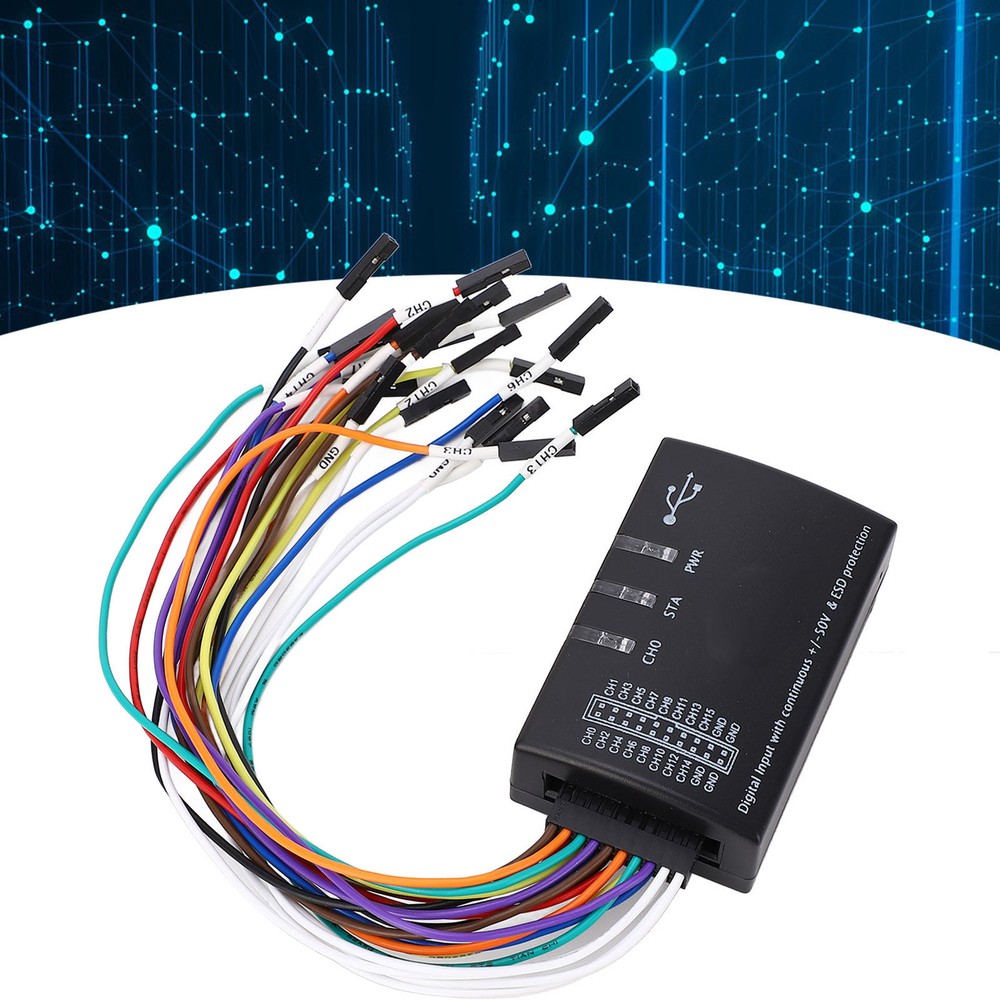 Logic Analyzer 100M Sampling Rate Compact USB Logic Analyzer Tool Supply Part