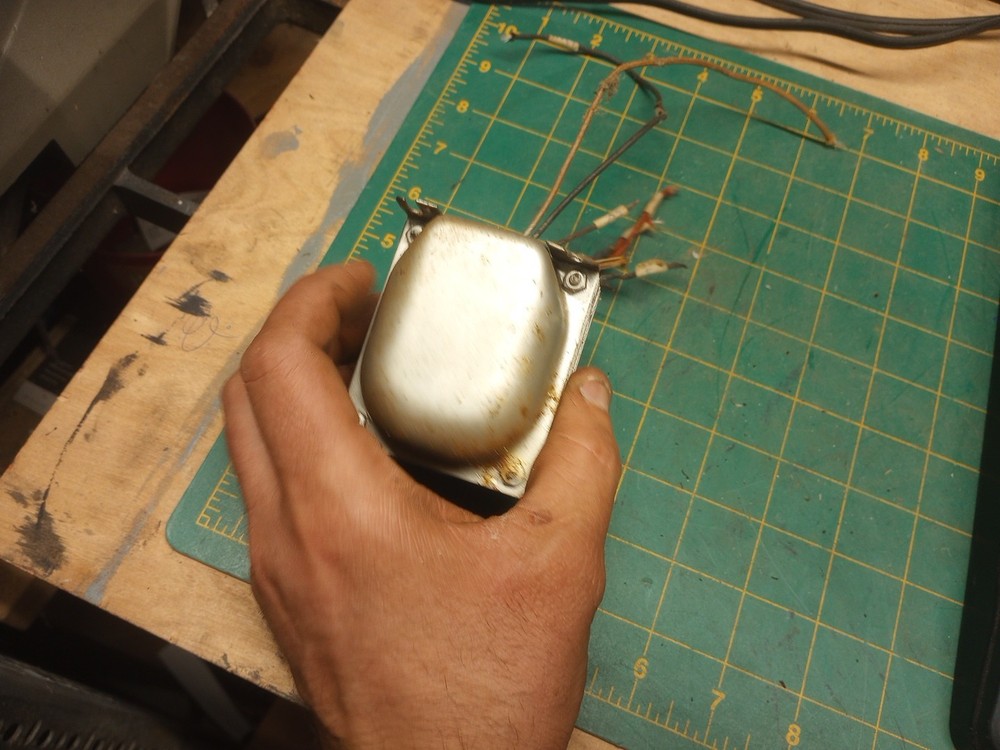 Old Silver Transformer For Old Radio