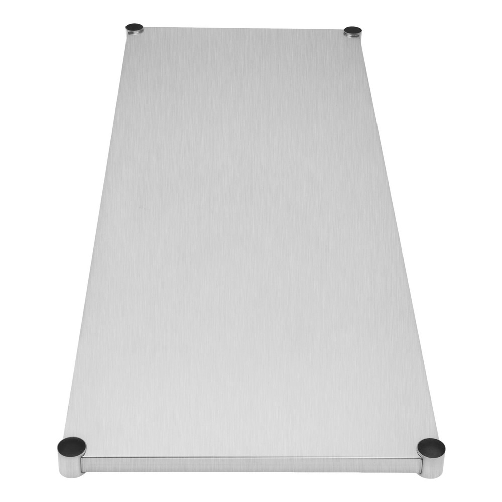 Under Shelf Stainless Steel Wide Double Over-panel for Prep Table Commerce/Home
