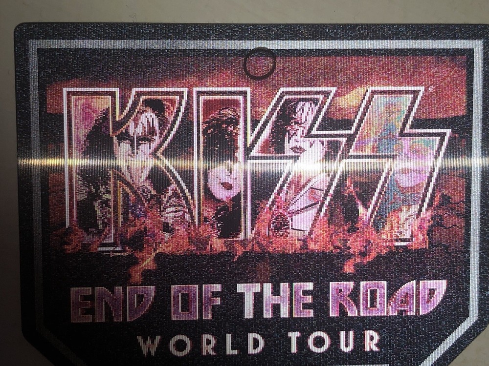 KISS End of The World Tour Holographic Memorabilia Diamond VIP Tag Unused