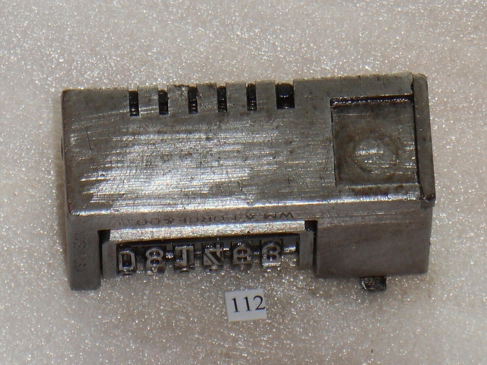 WMA | letterpress numbering machine | 112