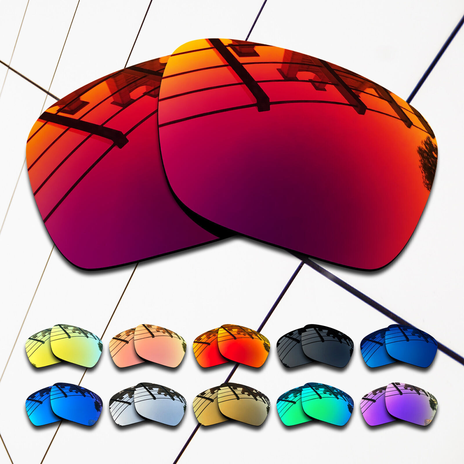 TRUE POLARIZED Replacement Lenses for-Oakley Holbrook Frame OO9102 Multi-Colors