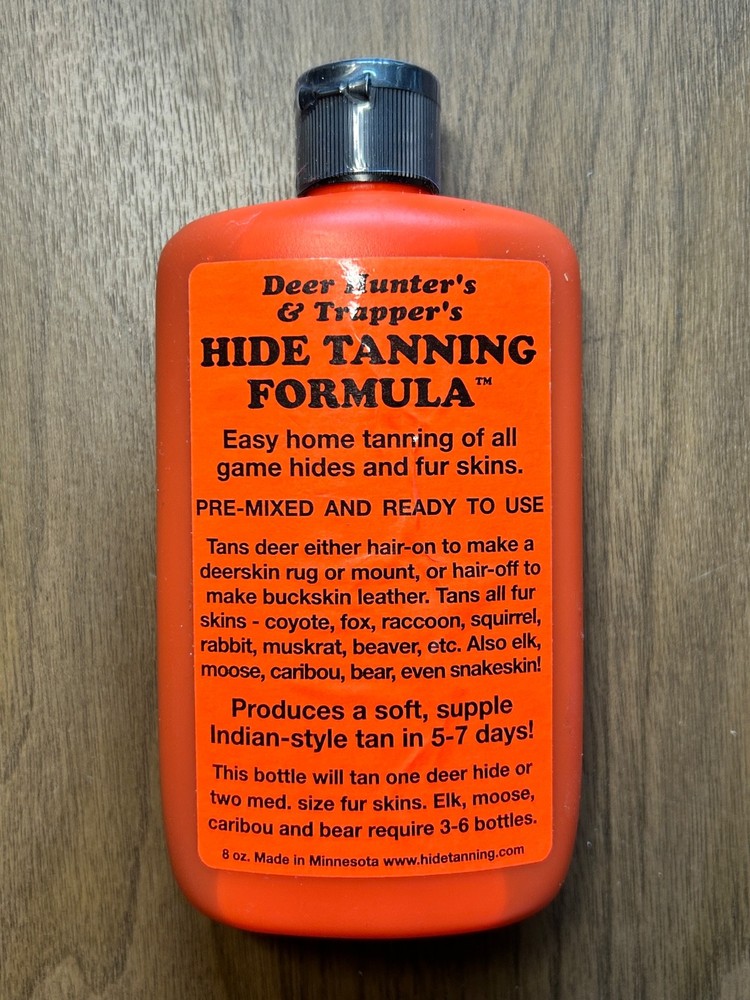 Deer Hunter's & Trapper's Hide Tanning Formula, 8 Oz