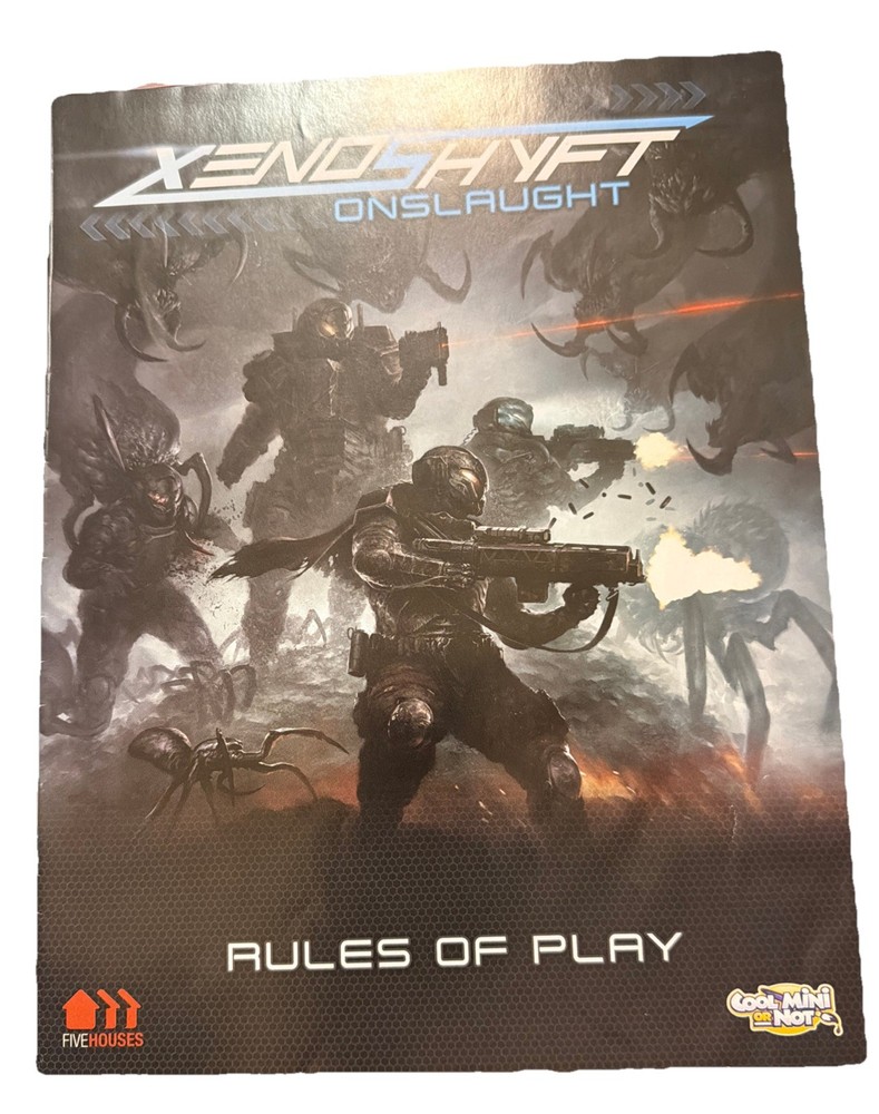 Xenoshyft: Onslaught Board Game – CMON, Coop Sci‑Fi Deckbuilder, Complete