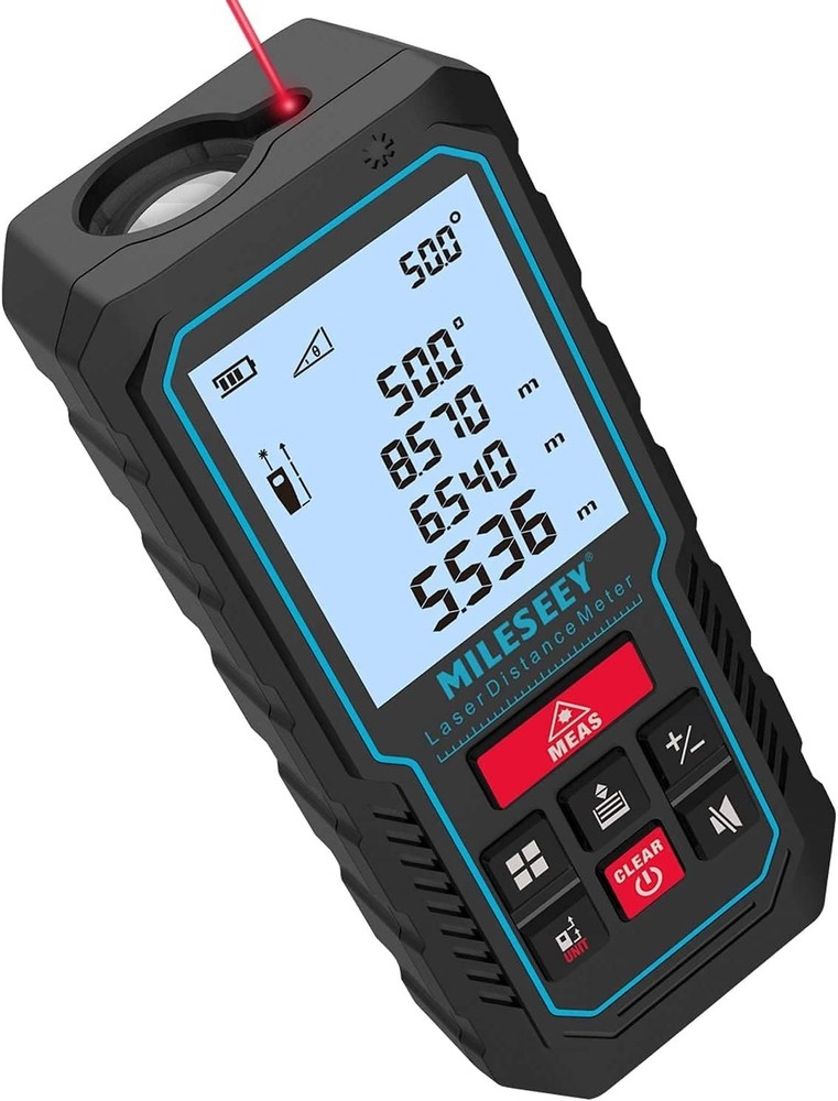 Portable 229ft Laser Distance Measure, Waterproof & Multi-Function Capabilities