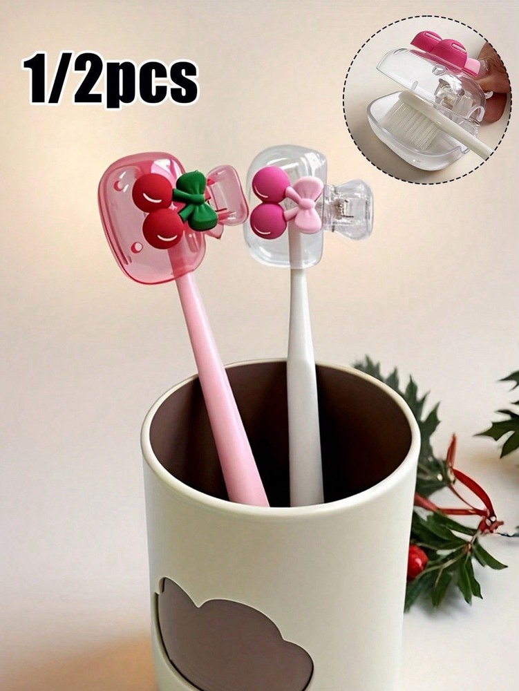 Cherry Toothbrush Case 2PCs