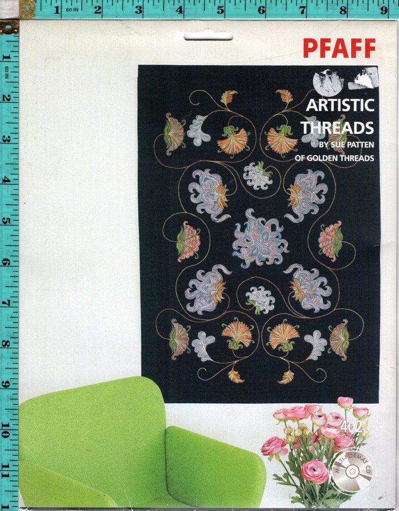 "Artistic Threads" Pfaff Electronic Computer Sewing Machine Software CD 402 NEW!
