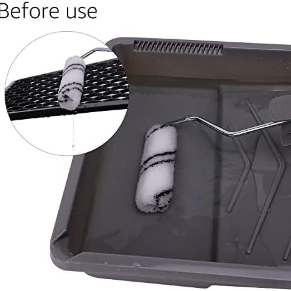 Microfiber Paint Roller Covers 4in Smooth Finish 24 Pack