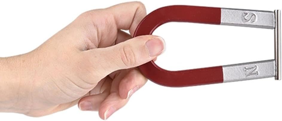Metal Horseshoe Magnet (4 Inch) Strong Educational Science Tool for Learning Fun