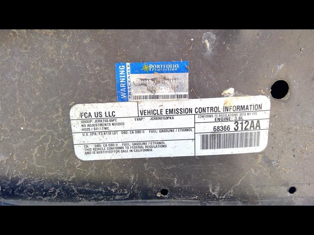 2016-2020 DODGE JOURNEY Multifunction Module 68366474AB 16-20