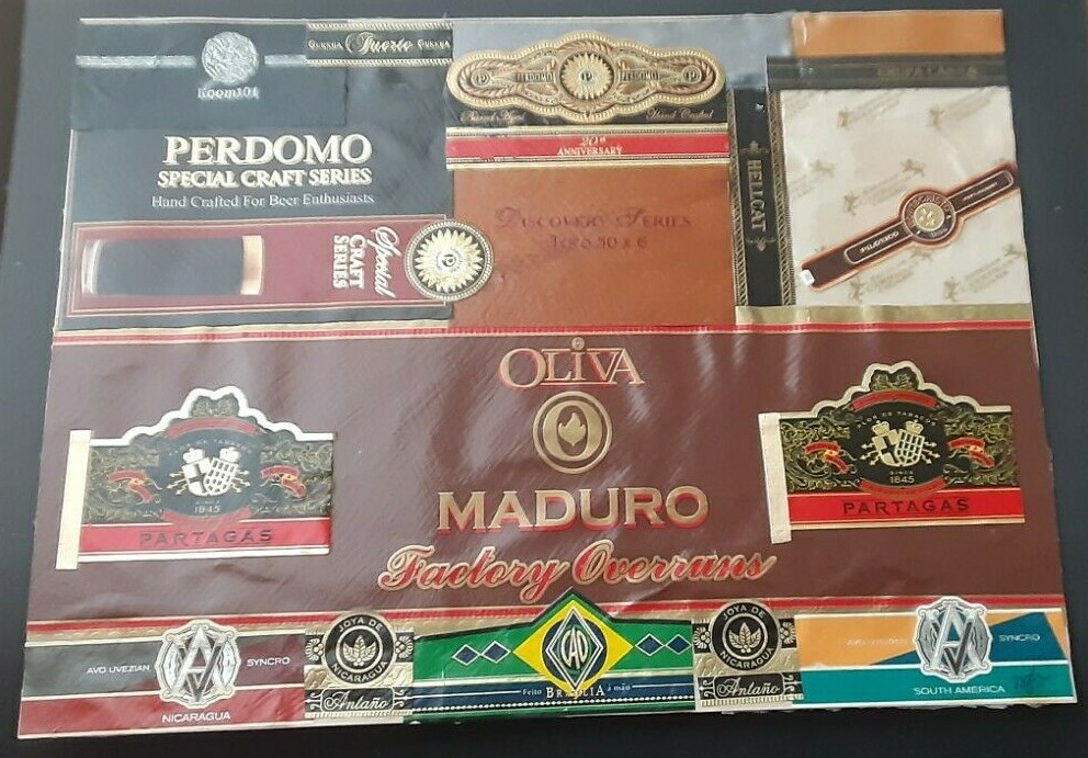 Art original collage- Stogie Sampler