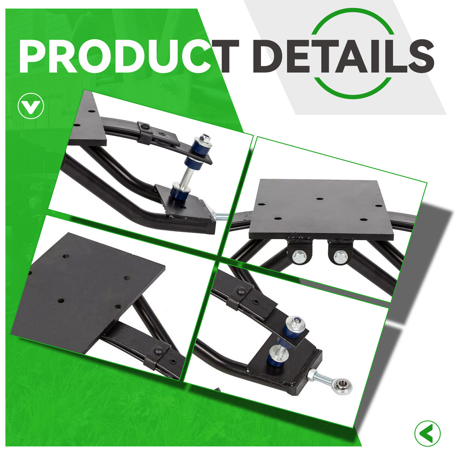 6" Double A-Arm Golf Cart Lift Kit For Club Car DS 1982-2003 Elec&Gas 23" Tire