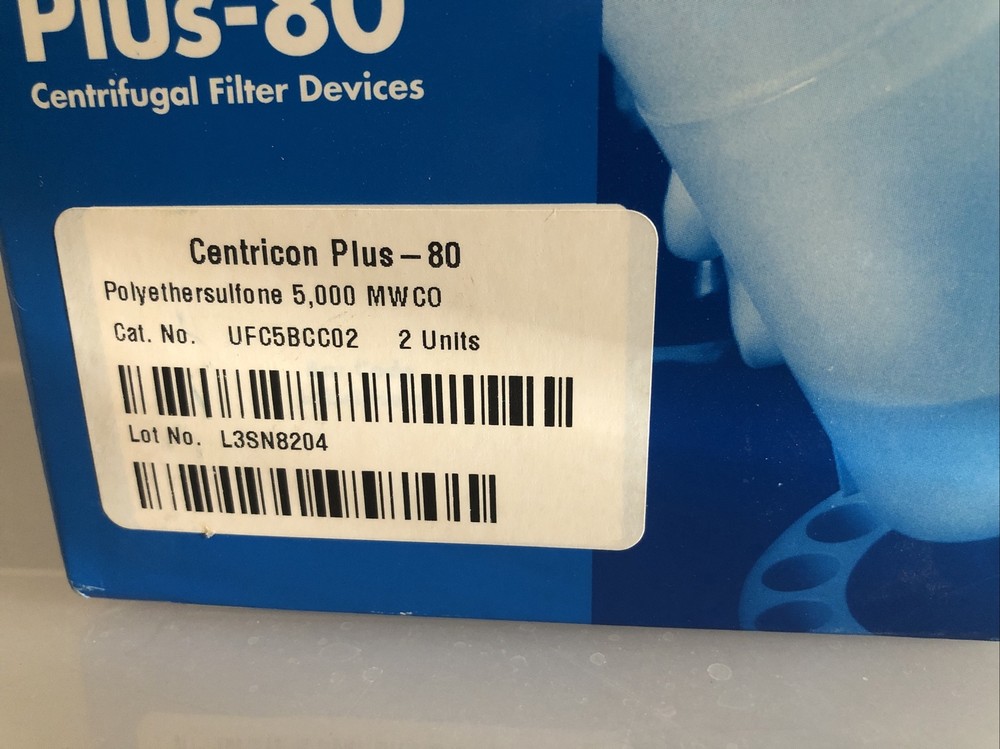 Millipore Amicon Bioseparations Centricon Plus-80, 2/pack, #UFC5BCC02