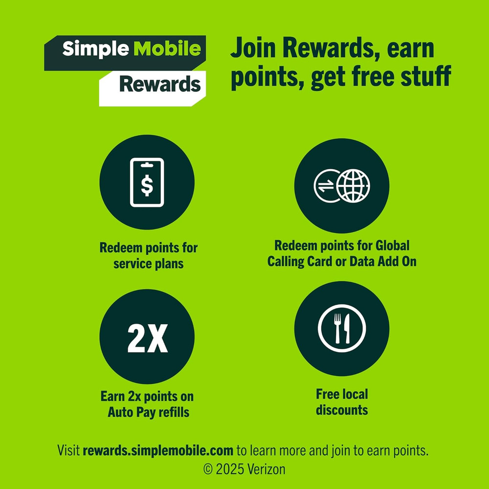 Simple Mobile Prepaid Sim Card Kit (4G LTE Network)
