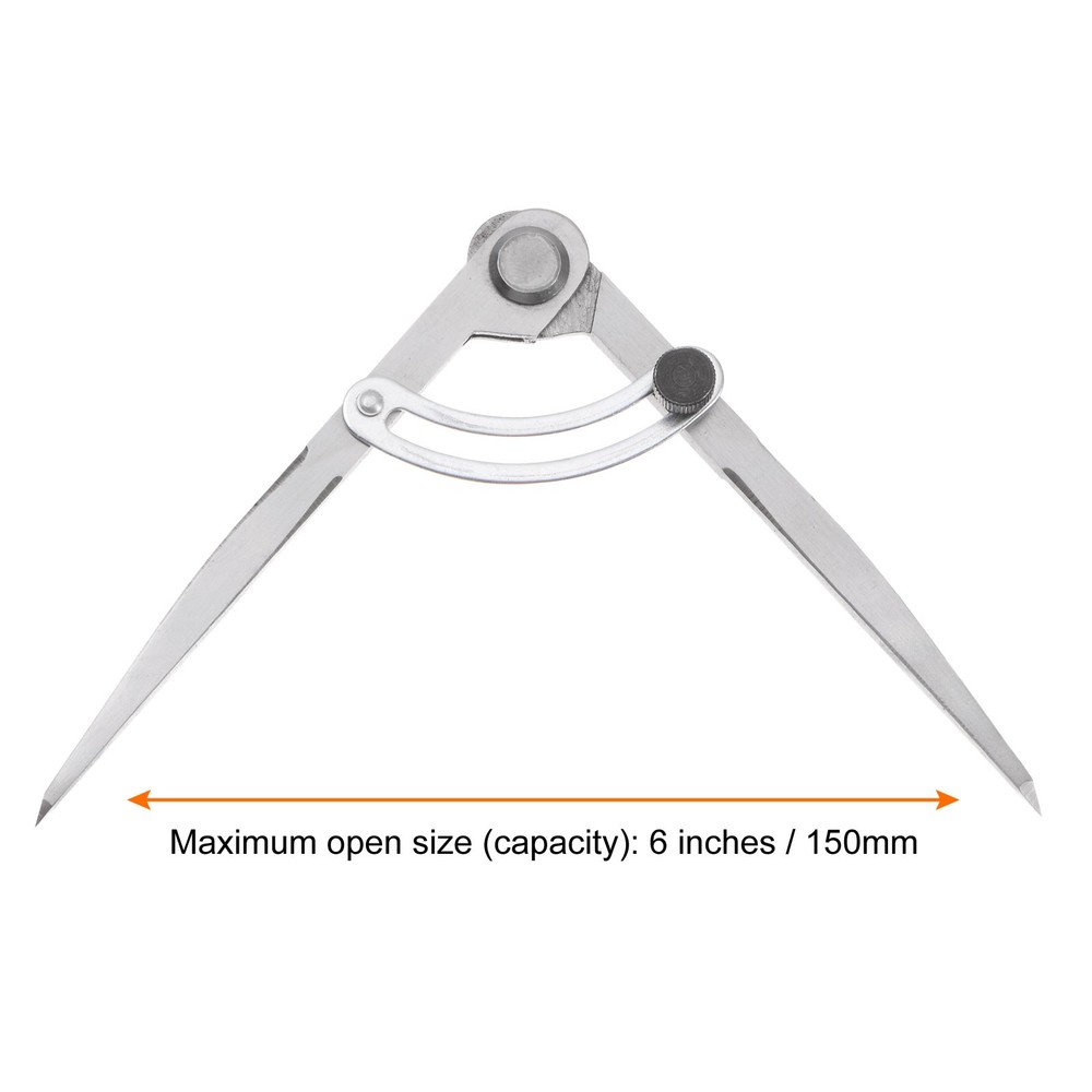 Wing Divider Compass 6 Inch 150mm Adjustable Woodworking Compass
