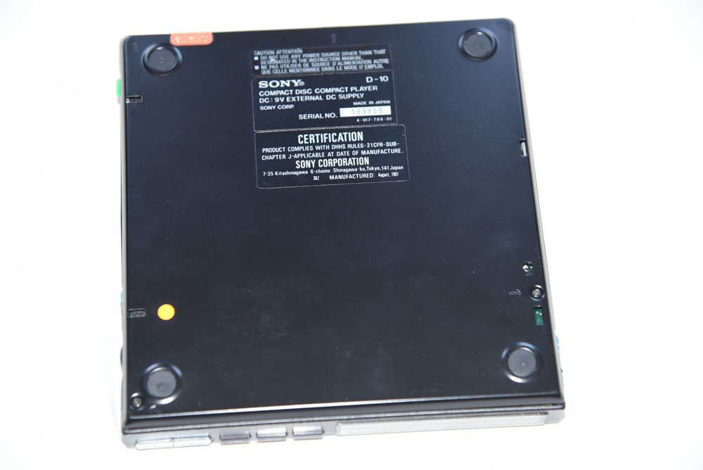 Sony D-10 Discman Personal CD Player Working