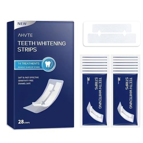 Teeth Whitening Strips, Enamel Safe, 28 Strips for Sensitive Teeth