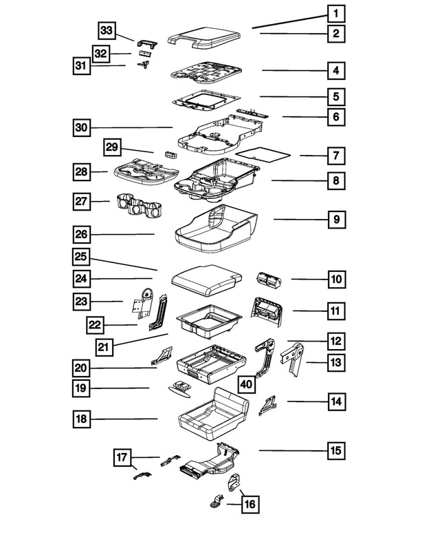 Genuine Mopar Seat Back Latch 68202518AC