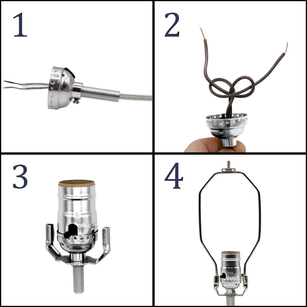 Creative Hobbies Make a Lamp or Repair Kit with Basic Hardware - Silver