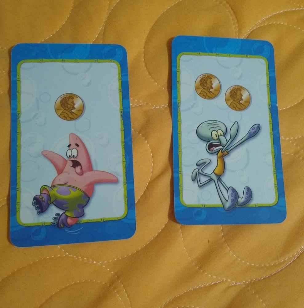 SpongeBob SquarePants Making Cents Learning Cards Full Deck 36 Cards 🆕! 🆓Ship!
