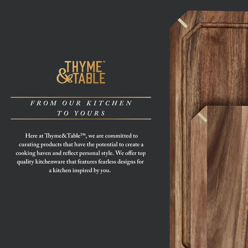 2-Piece Acacia Cutting Board Set