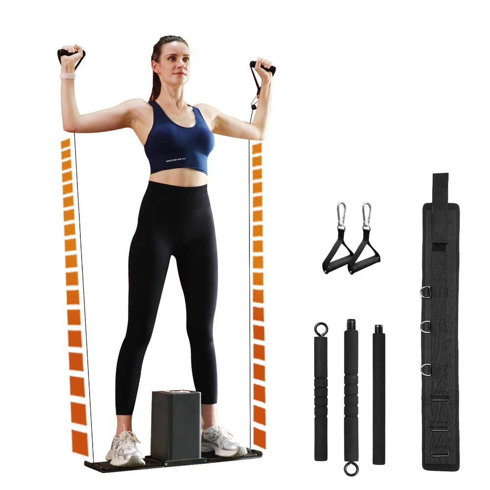 SR3 Home Gym Workout Cable Machine | Multi-Level Resistance Adjustable Traine...