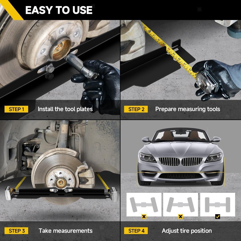 Wheel Alignment Tools Toe Alignment Tool Plates Maintenance Tire Repair
