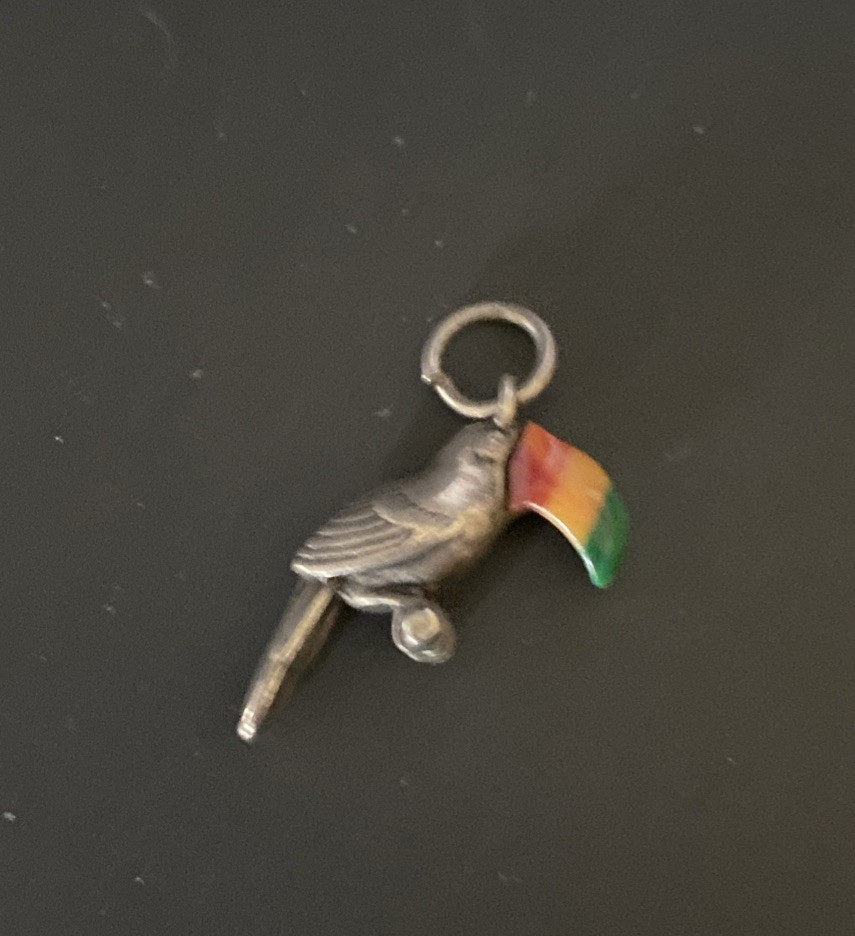 Sterling Silver Pendant Charm Tuscan Bird