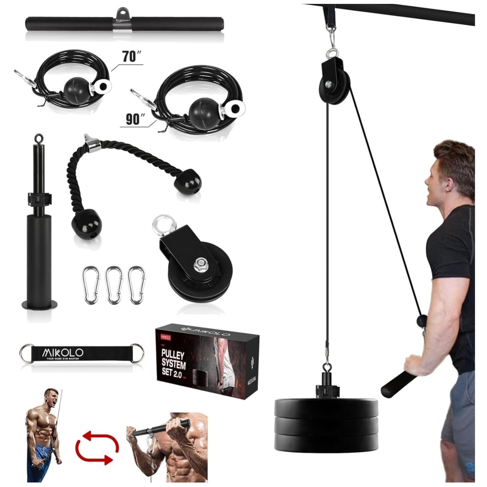 Detachable Handle Cable Machine - 2 Exercise Modes