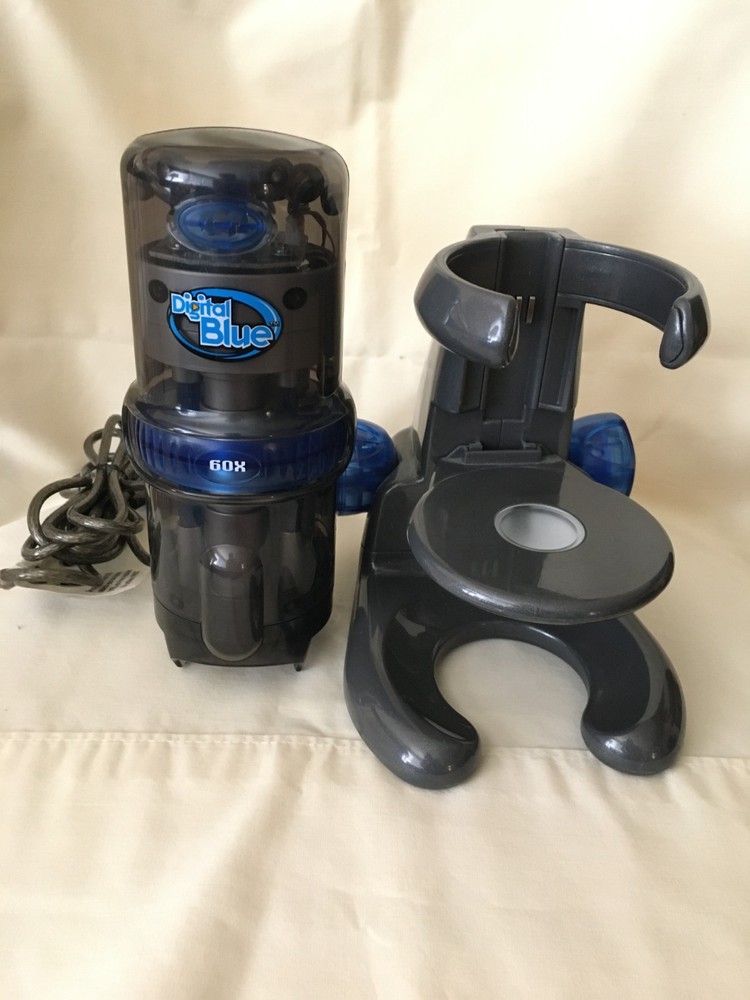 Digital Blue Qx5 Computer Digital Microscope 10X, 60X & 200X Lenses.