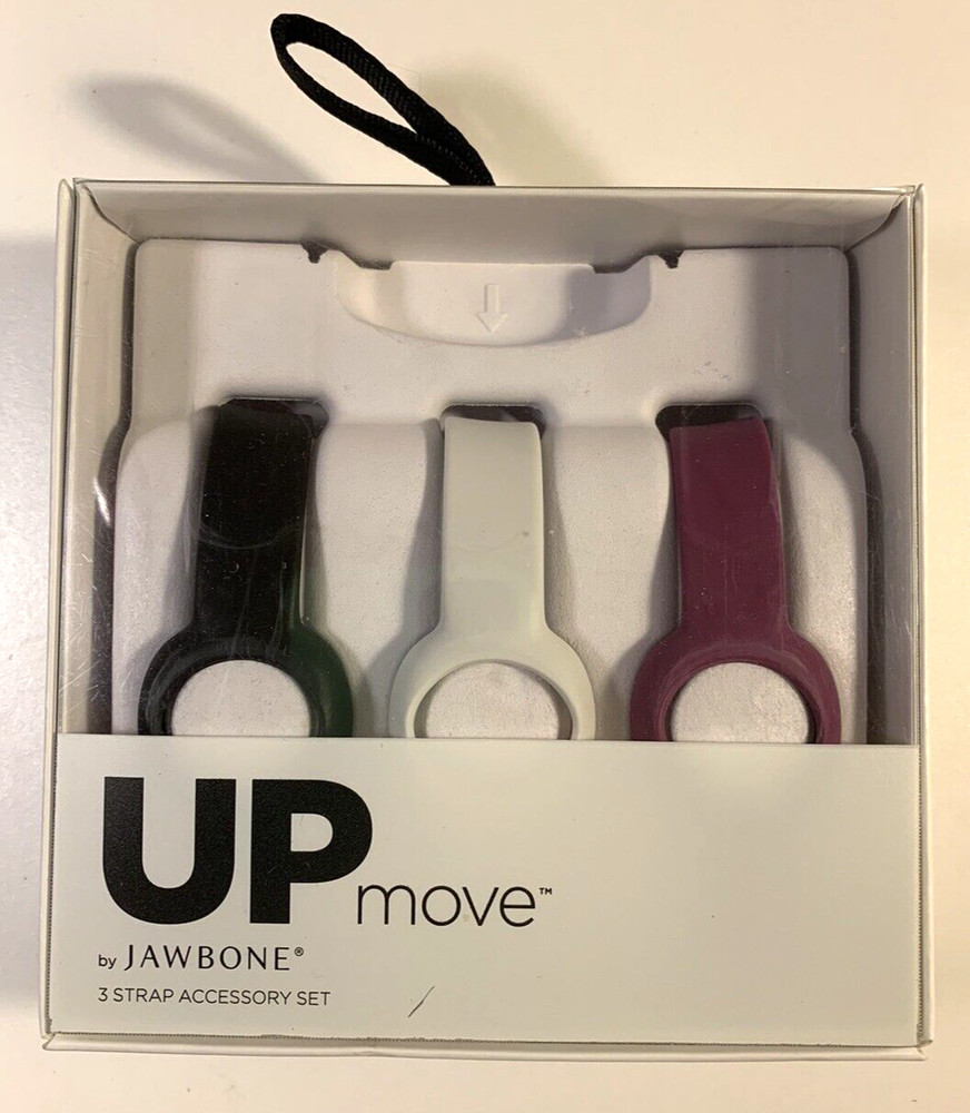 UP Move by Jawbone Activity Tracker 3 Strap Accessory Set Violet White Black