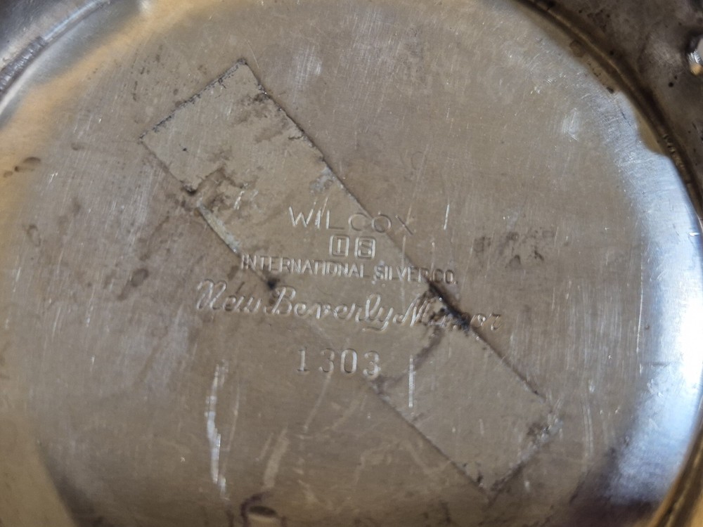 Wilcox New Beverly Manor Silver Plate Sugar Bowl Model 1303