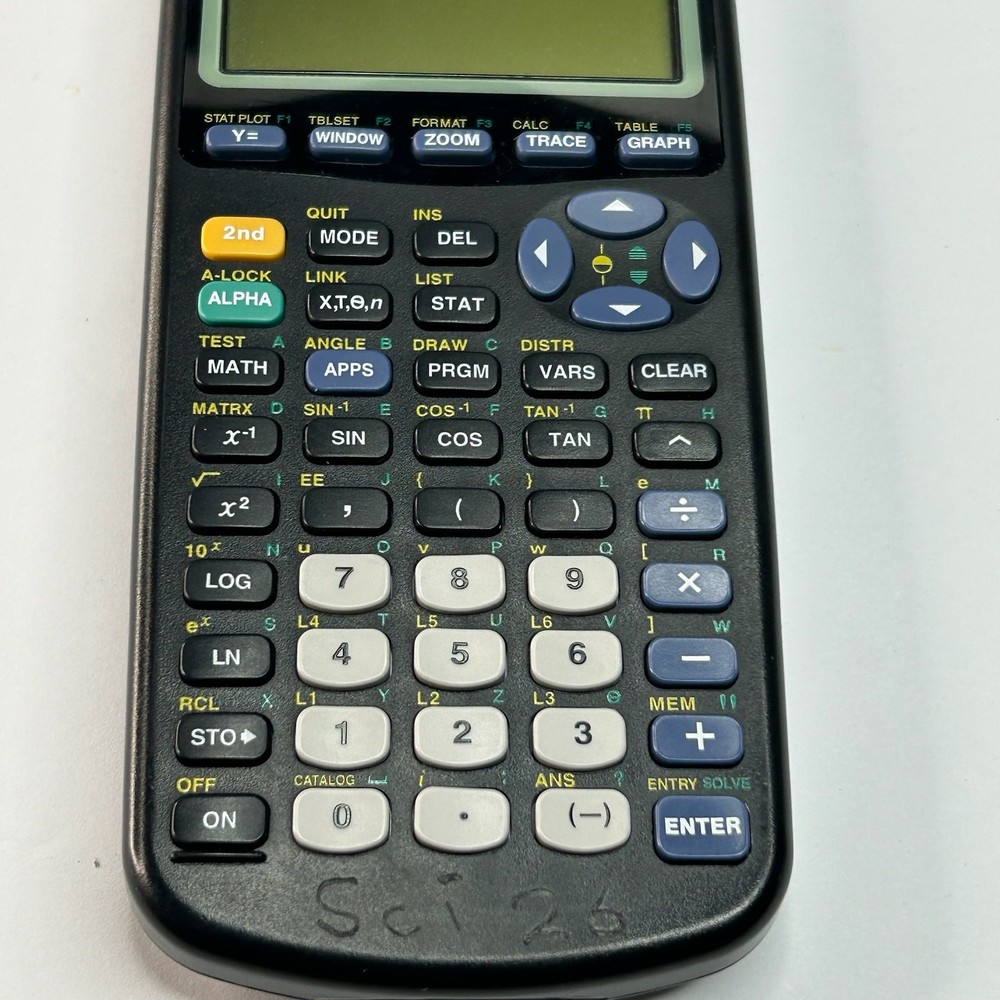 Texas Instruments TI-83 Plus Graphing Calculator Tested Working Marked See Pics