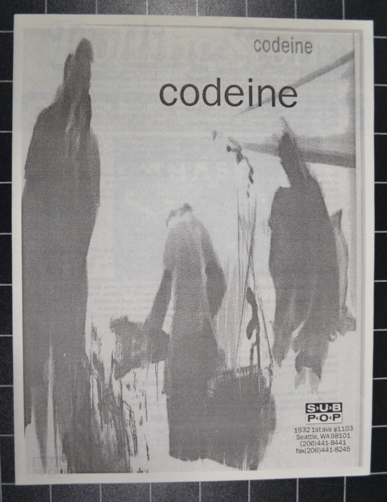 CODEINE - BARELY REAL - SUB POP PRESS KIT - SP207 - 1993 - NEW OLD STOCK