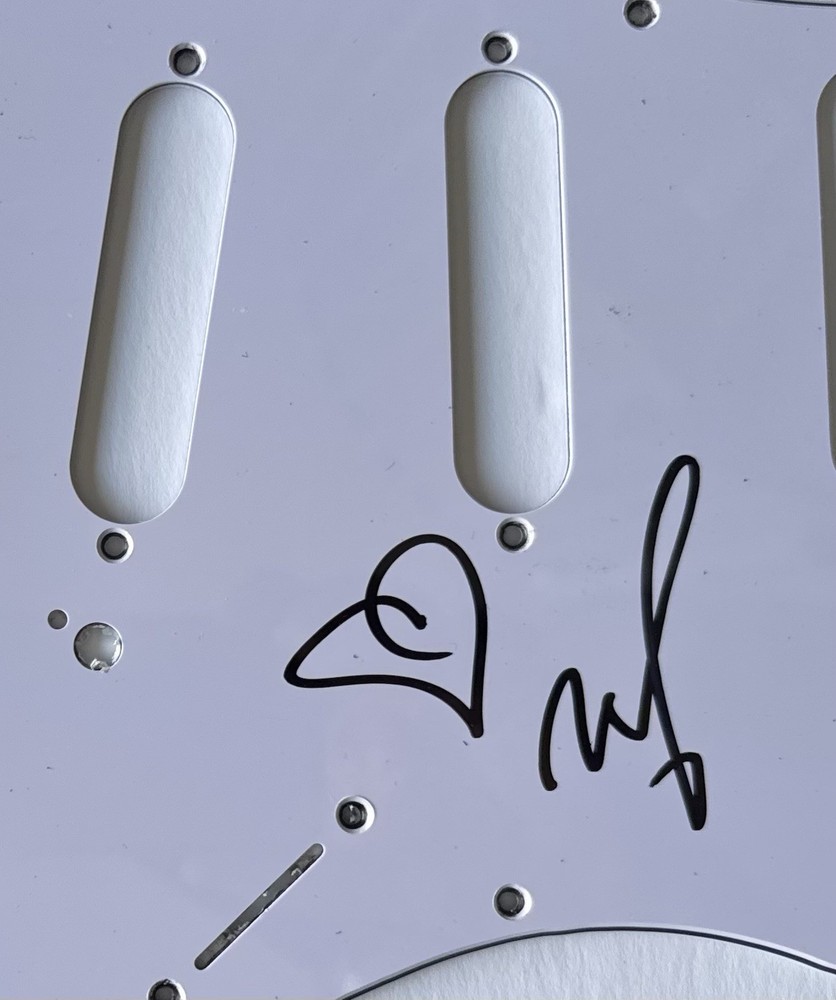 MOBY HAND SIGNED AUTOGRAPH PICKGUARD +JSA COA