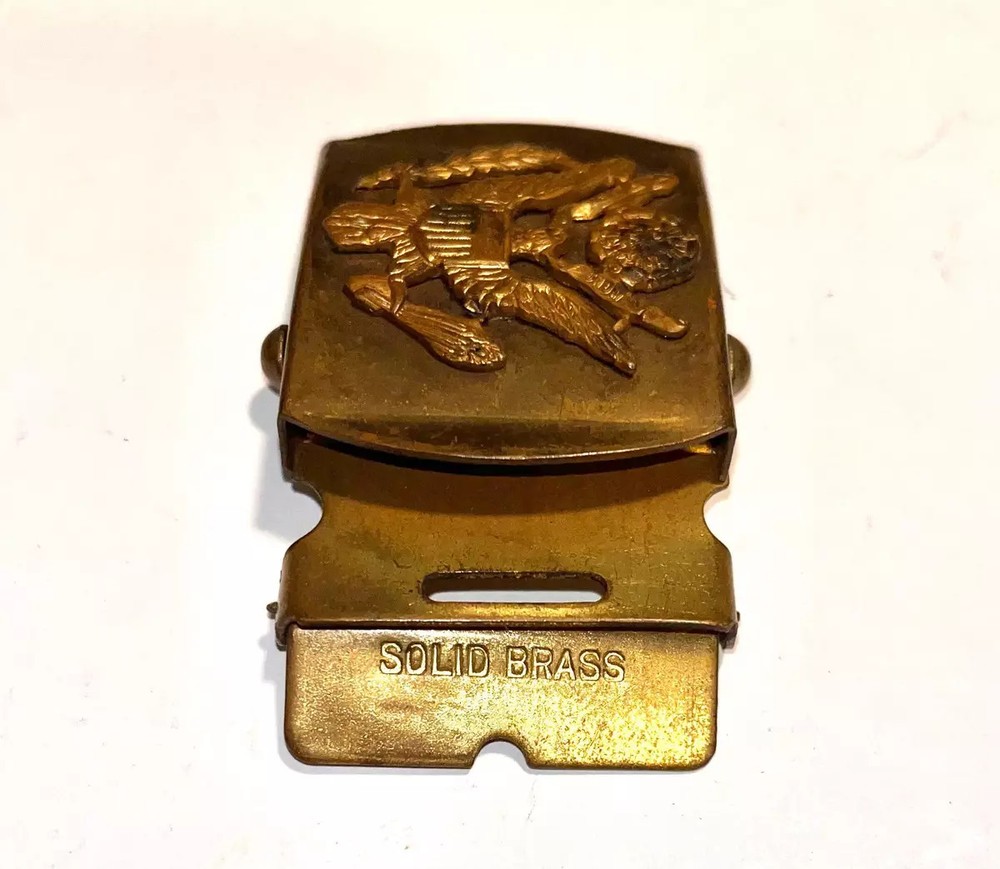USA Made Brass WW2 Air Force Belt Buckle