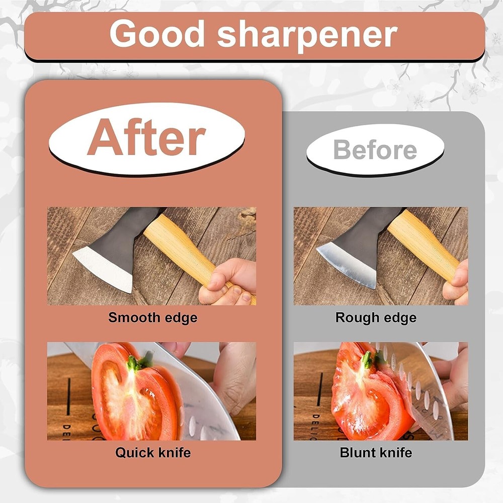 Axe Sharpener, Knife Sharpener with Leather Portable Bag, Professional Whetstone