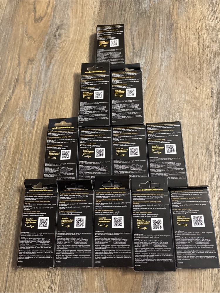 12 Boxes BOSTITCH Premium Staples Standard Chisel Point 5000 per box NEW