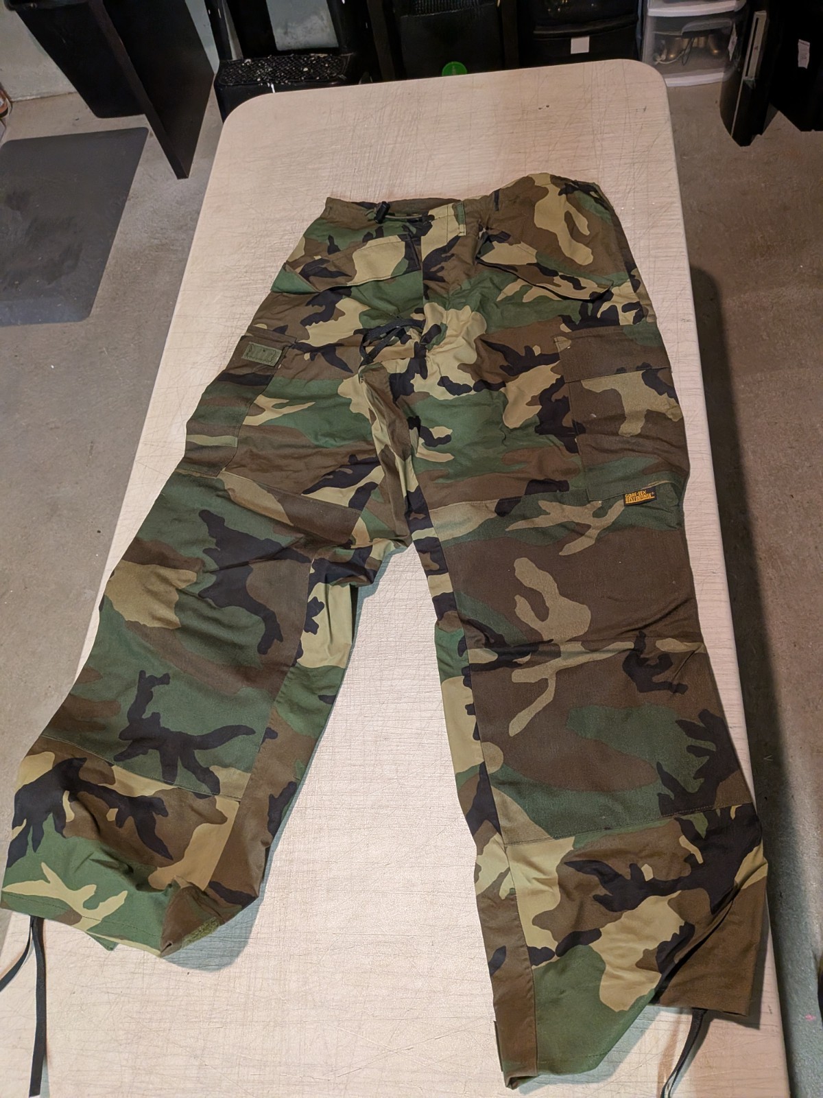 Military Cold/Wet Weather Trouser Woodland BDU Gore-Tex Pants Small/Regular
